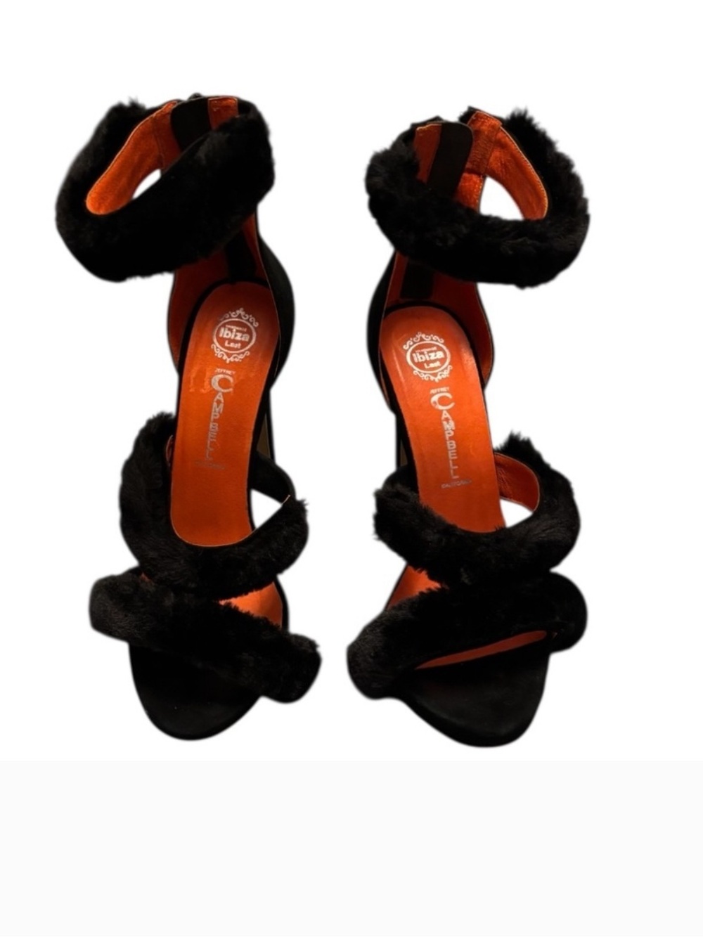Jeffrey Campbell Peludo Strappy Open Toe 6" Heels